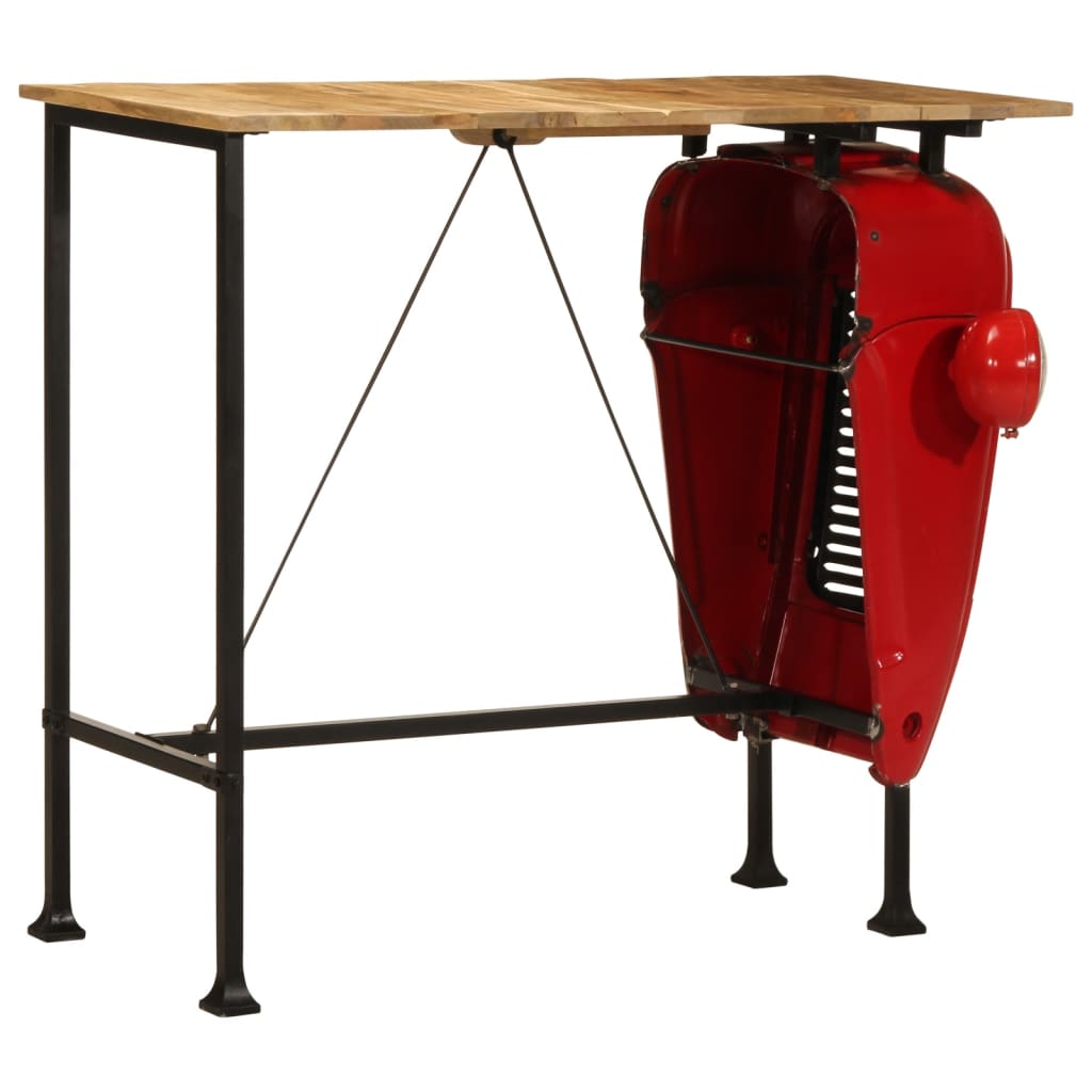 Table de Bar en Bois au Style Industriel Vintage-La-Fabrique-Industrielle
