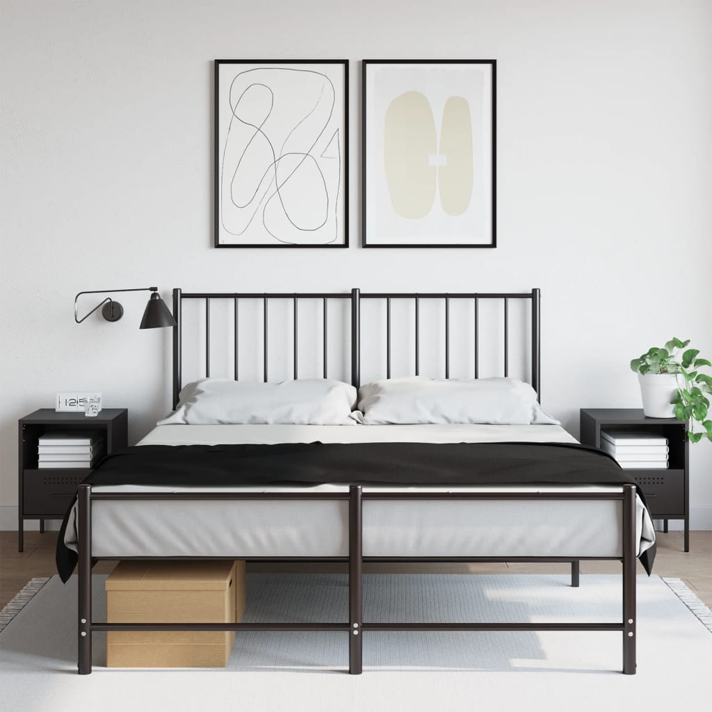 Table de Chevet Design en Acier Style Industriel-Noir-2-La-Fabrique-Industrielle