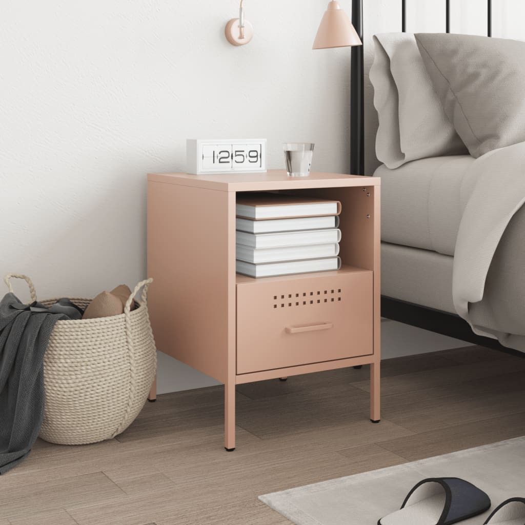Table de Chevet Design en Acier Style Industriel-La-Fabrique-Industrielle