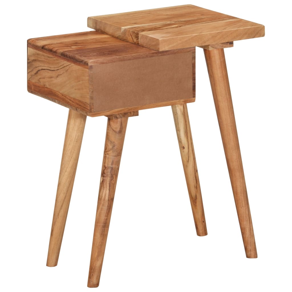 Table de Chevet Design en Bois d'Acacia Industriel-La-Fabrique-Industrielle
