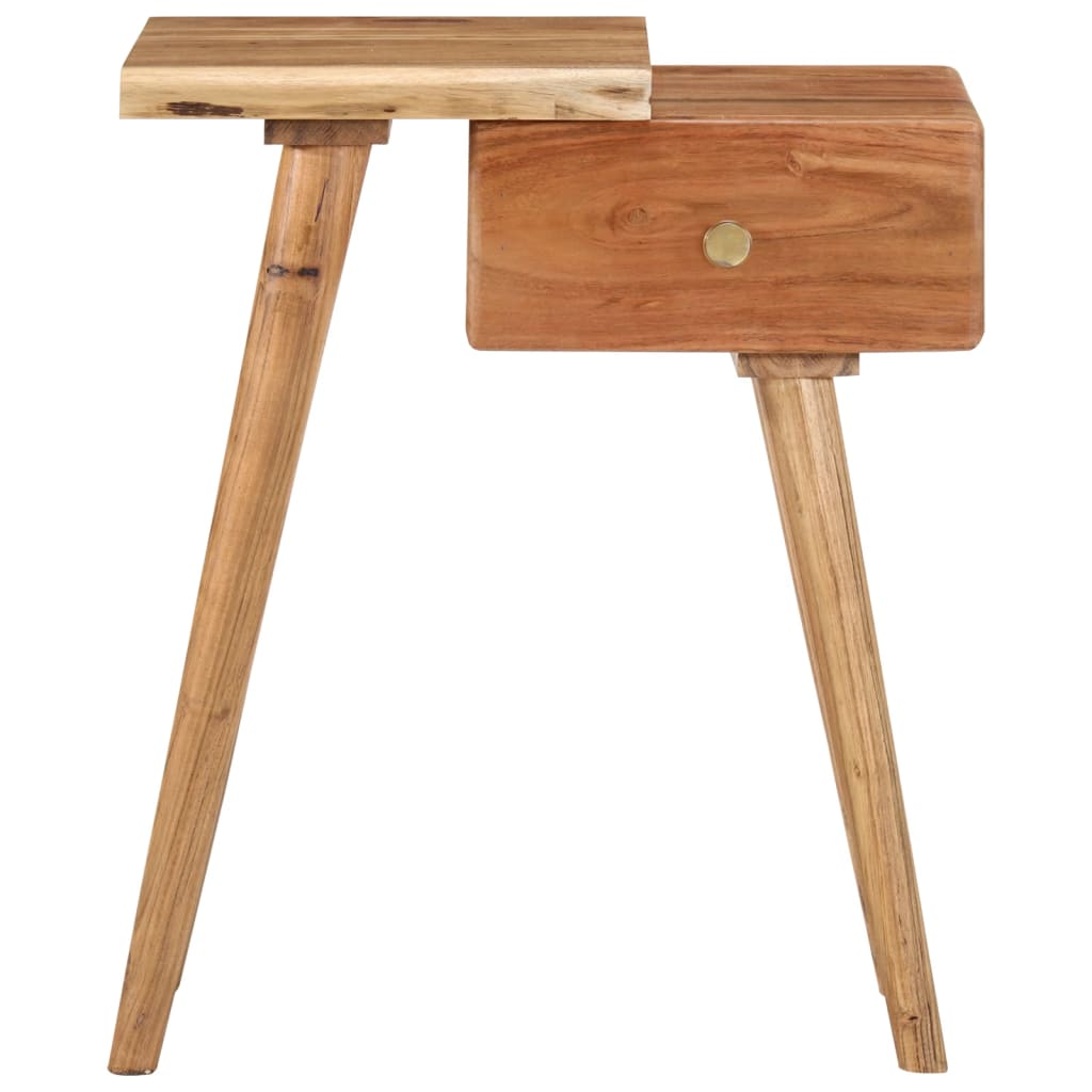 Table de Chevet Design en Bois d'Acacia Industriel-La-Fabrique-Industrielle
