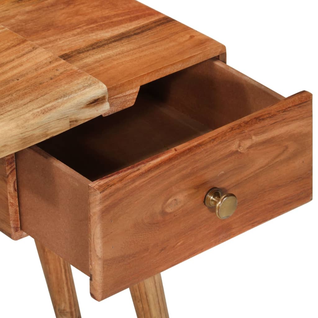 Table de Chevet Design en Bois d'Acacia Industriel-La-Fabrique-Industrielle