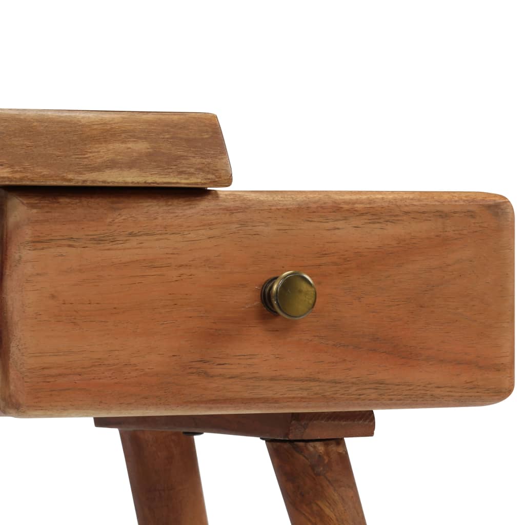 Table de Chevet Design en Bois d'Acacia Industriel-La-Fabrique-Industrielle