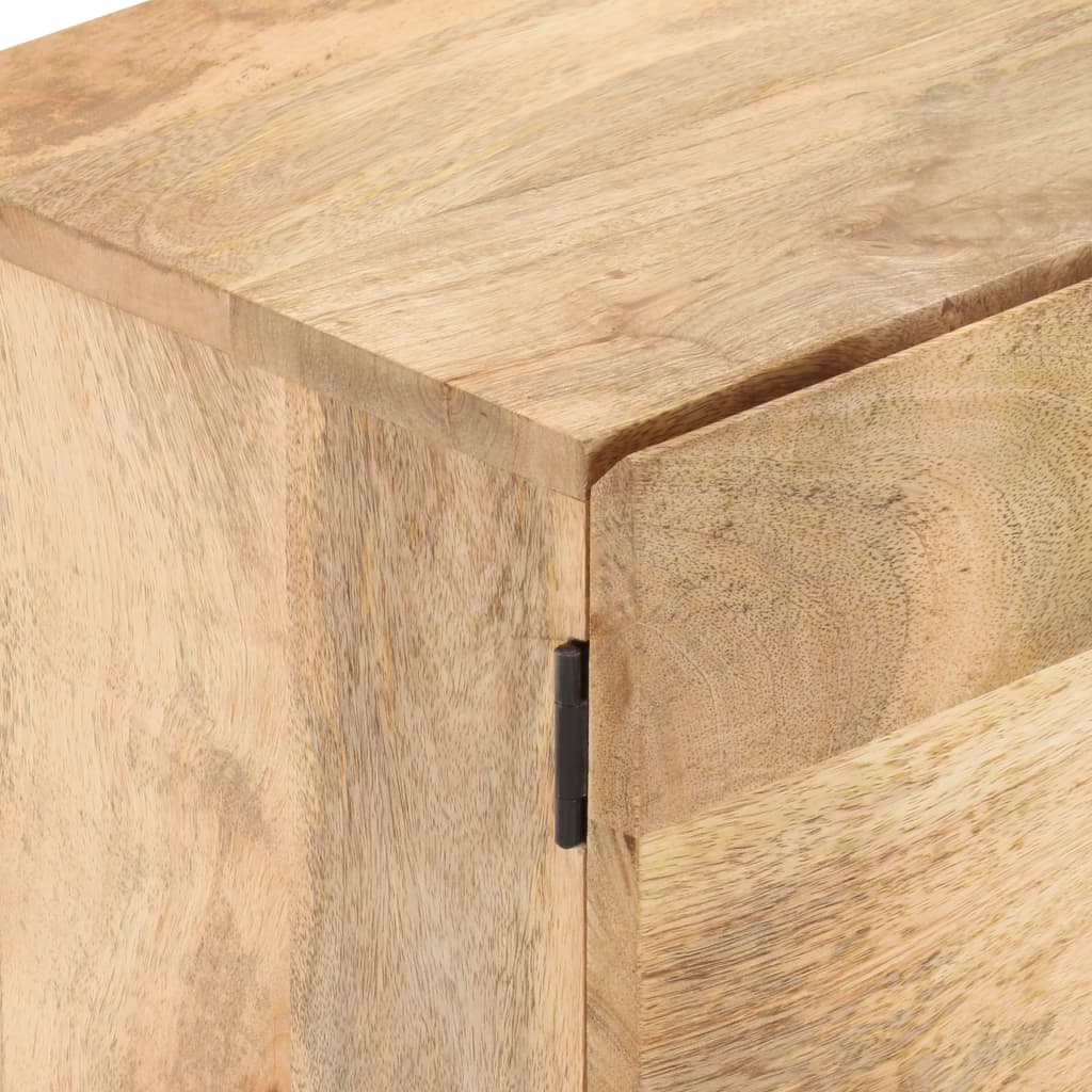 Table de Chevet Industrielle en Bois Clair et Acier-La-Fabrique-Industrielle