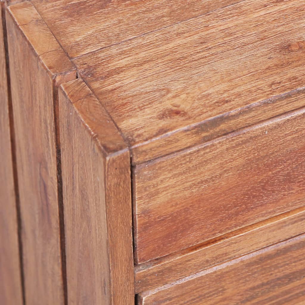 Table de Chevet Industrielle en Bois Naturel Clair-La-Fabrique-Industrielle