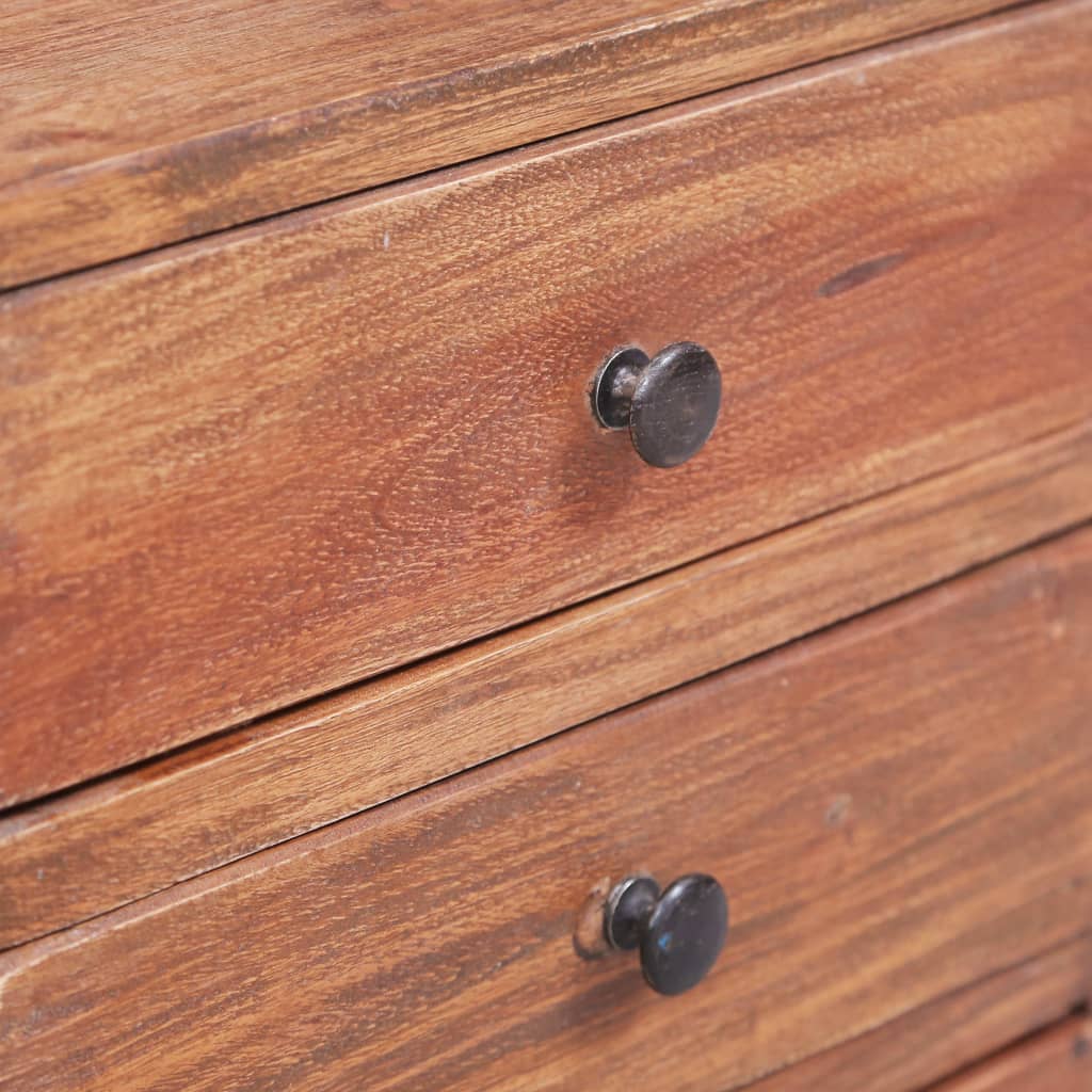 Table de Chevet Industrielle en Bois Naturel Clair-La-Fabrique-Industrielle
