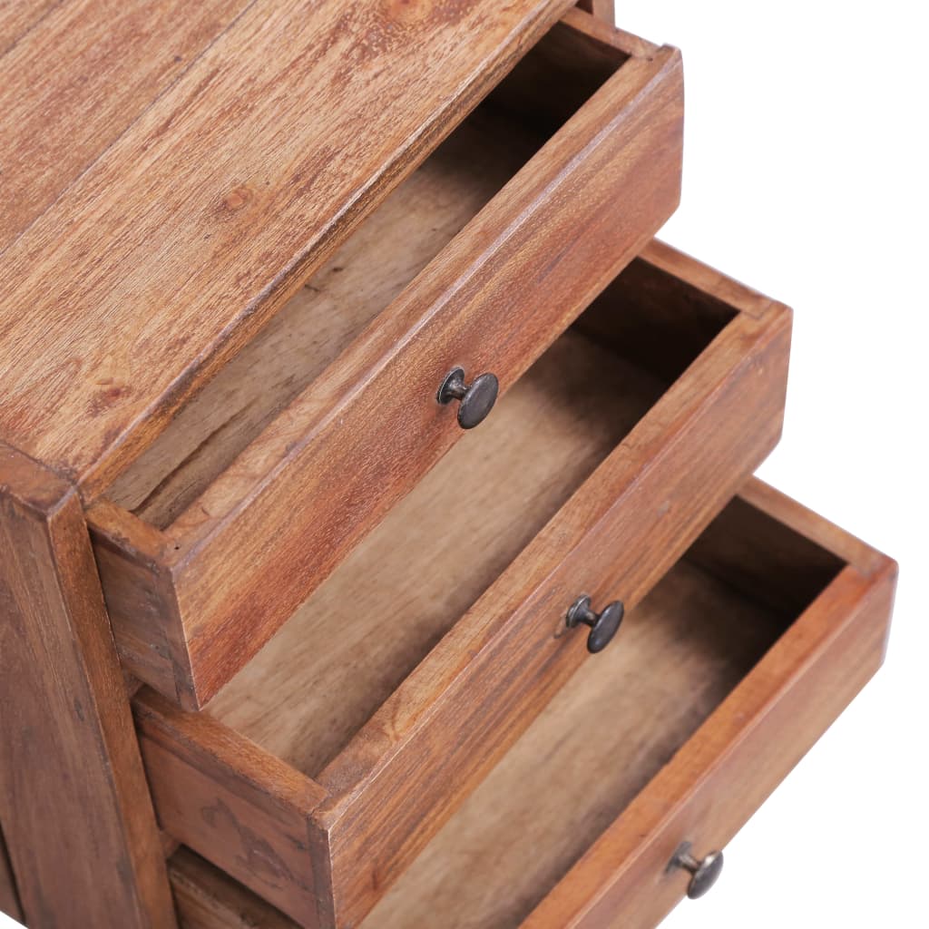 Table de Chevet Industrielle en Bois Naturel Clair-La-Fabrique-Industrielle