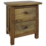 Table de Chevet Industrielle en Bois Vintage d'Acajou-La-Fabrique-Industrielle