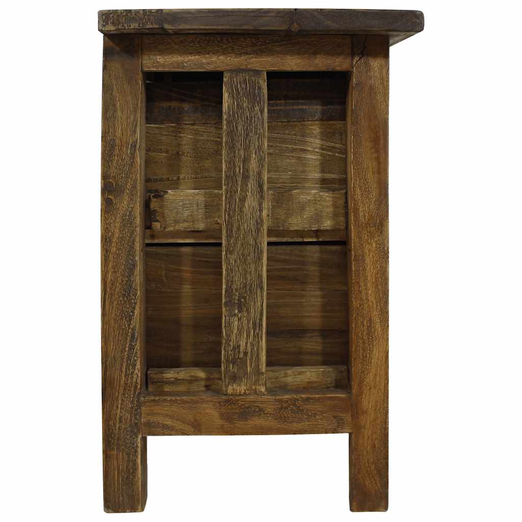 Table de Chevet Industrielle en Bois Vintage d'Acajou-La-Fabrique-Industrielle