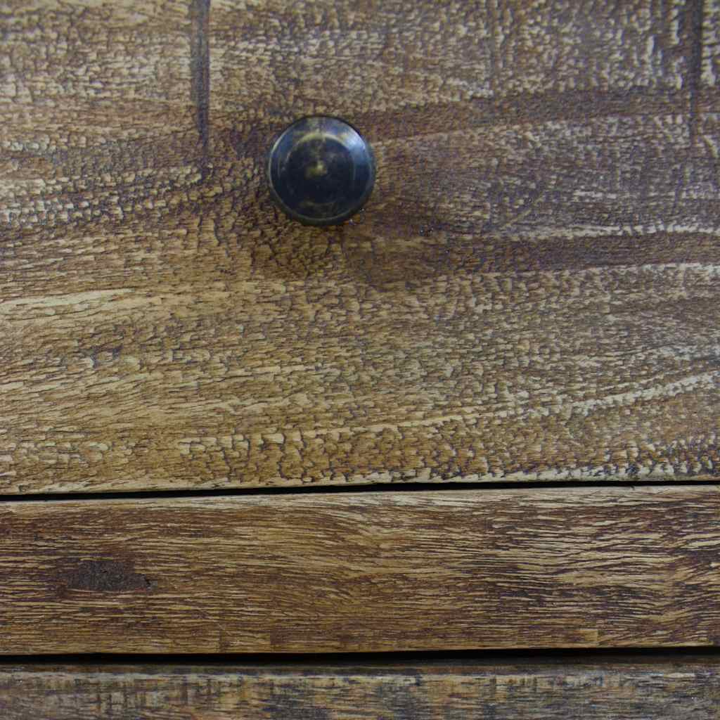 Table de Chevet Industrielle en Bois Vintage d'Acajou-La-Fabrique-Industrielle