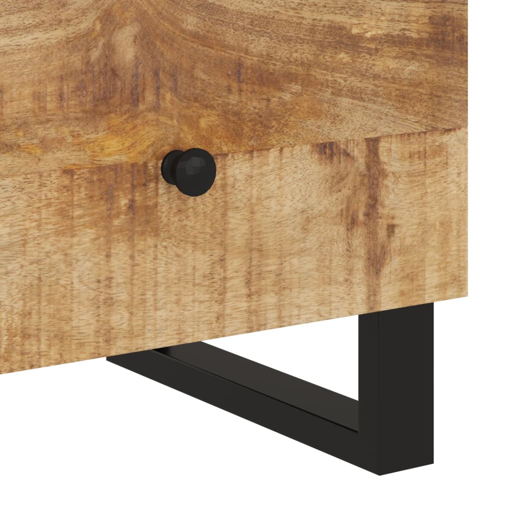Table de Chevet Industrielle en Bois avec 1 Tiroir-La-Fabrique-Industrielle
