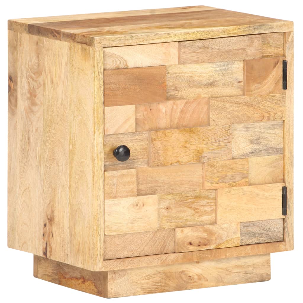 Table de Chevet Industrielle en Bois de Manguier Naturel-La-Fabrique-Industrielle