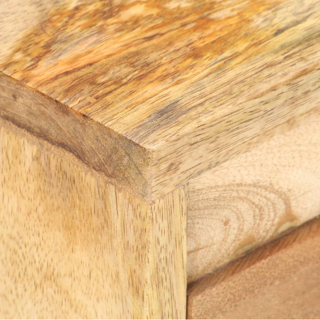 Table de Chevet Industrielle en Bois de Manguier Naturel-La-Fabrique-Industrielle