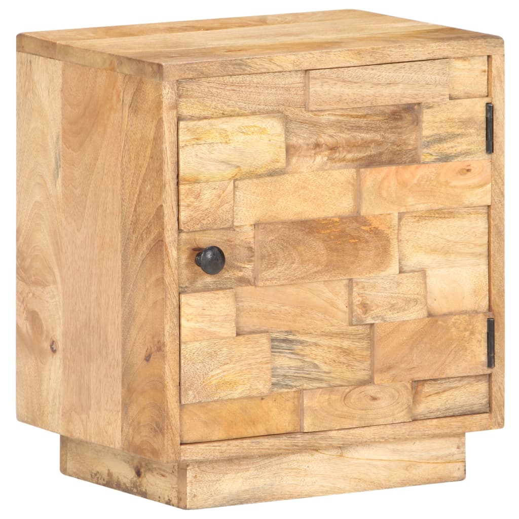Table de Chevet Industrielle en Bois de Manguier Naturel-La-Fabrique-Industrielle