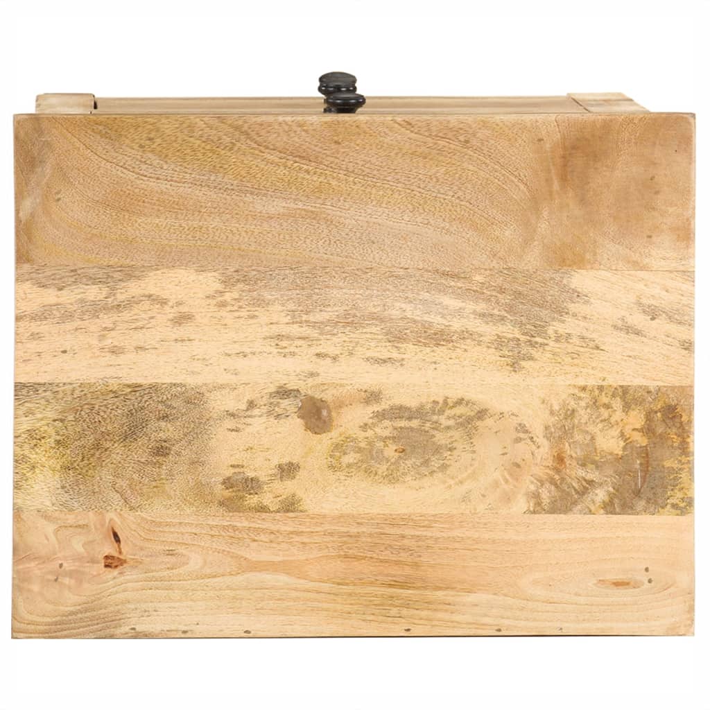 Table de Chevet Industrielle en Bois de Manguier avec 3 Tiroirs-La-Fabrique-Industrielle