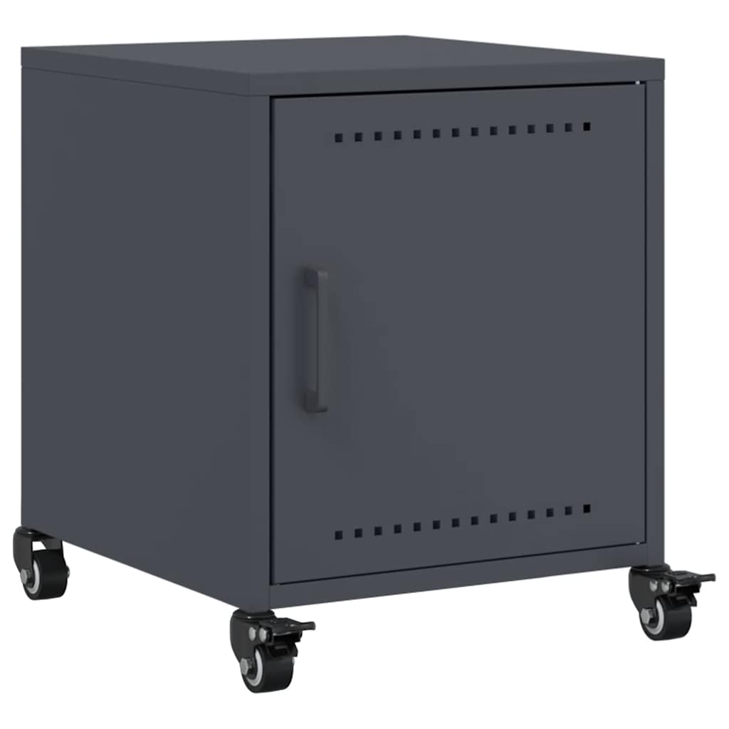 Table de Chevet Industrielle en Métal avec Porte-La-Fabrique-Industrielle