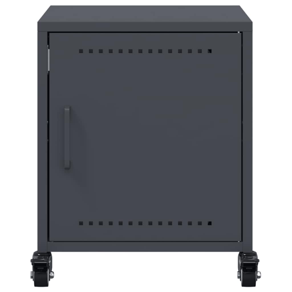 Table de Chevet Industrielle en Métal avec Porte-La-Fabrique-Industrielle