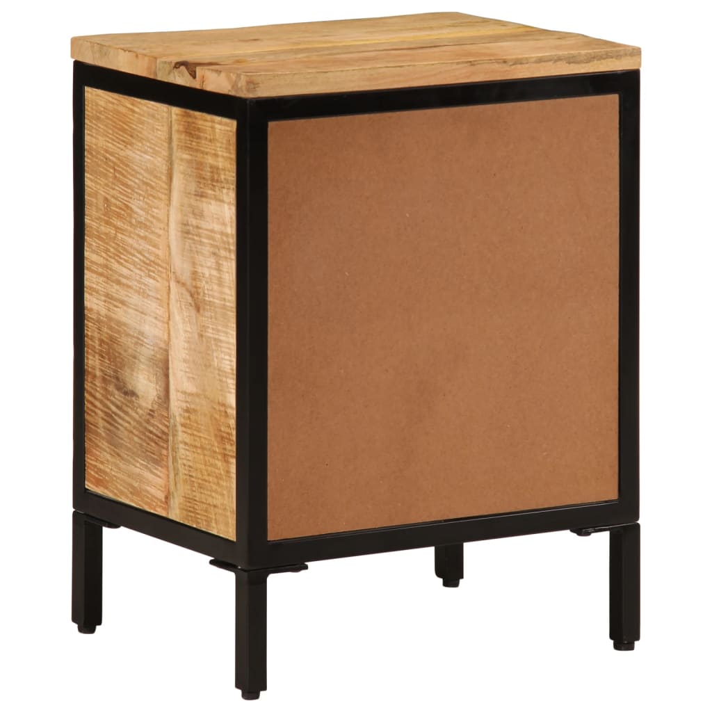Table de Chevet Industrielle en Métal et Bois-La-Fabrique-Industrielle