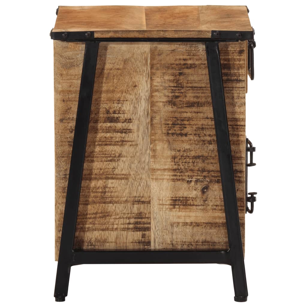 Table de Chevet Moderne en Bois de Manguier Massif-La-Fabrique-Industrielle
