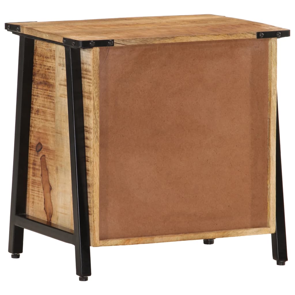 Table de Chevet Moderne en Bois de Manguier Massif-La-Fabrique-Industrielle