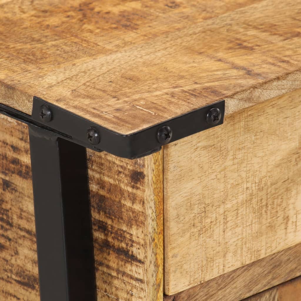 Table de Chevet Moderne en Bois de Manguier Massif-La-Fabrique-Industrielle