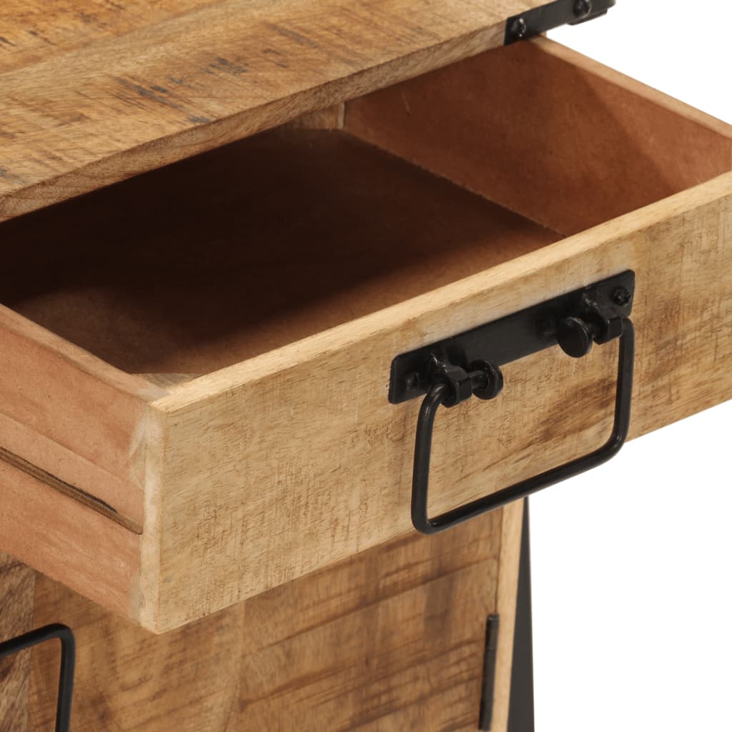 Table de Chevet Moderne en Bois de Manguier Massif-La-Fabrique-Industrielle