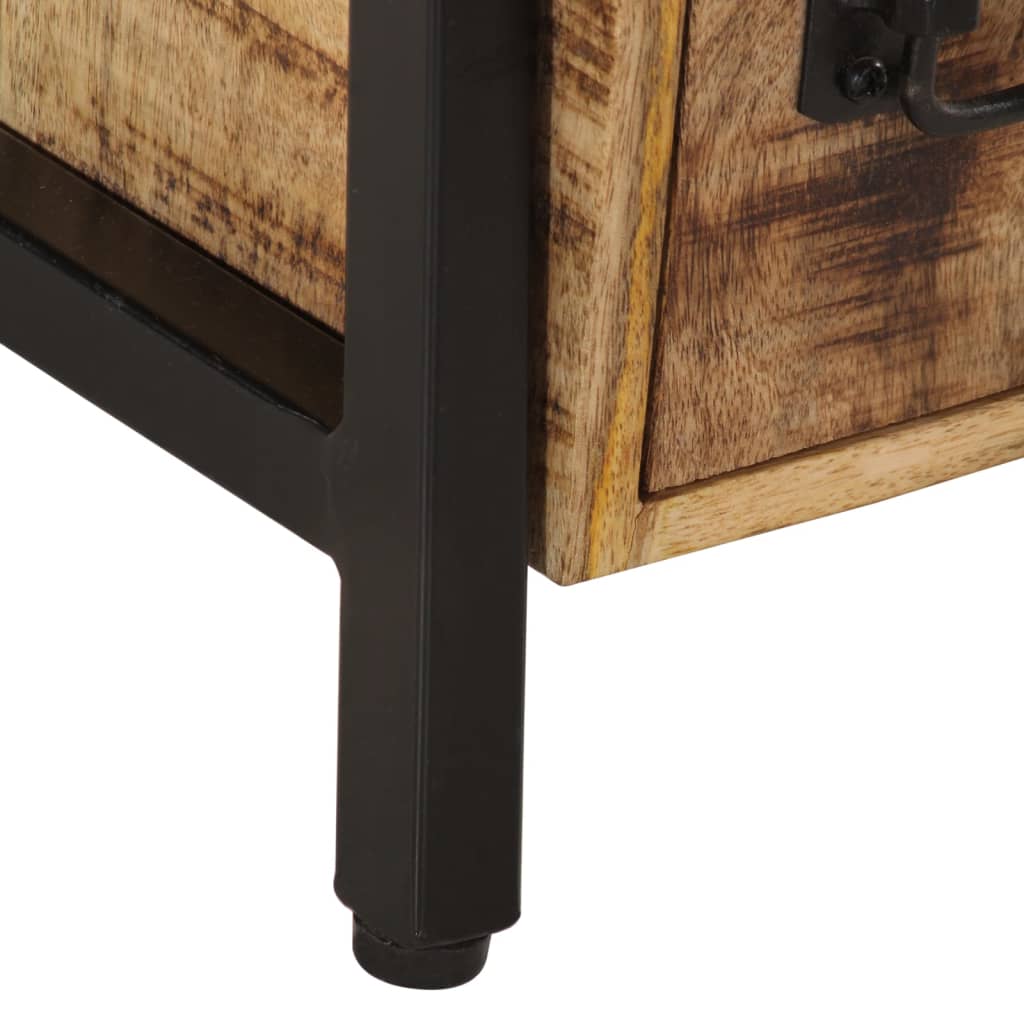 Table de Chevet Moderne en Bois de Manguier Massif-La-Fabrique-Industrielle
