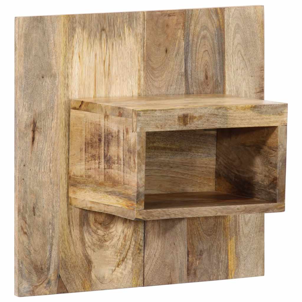 Table de Chevet Murale en Bois de Manguier Brut-Bois de manguier brut massif-2-50x27x50 cm-La-Fabrique-Industrielle