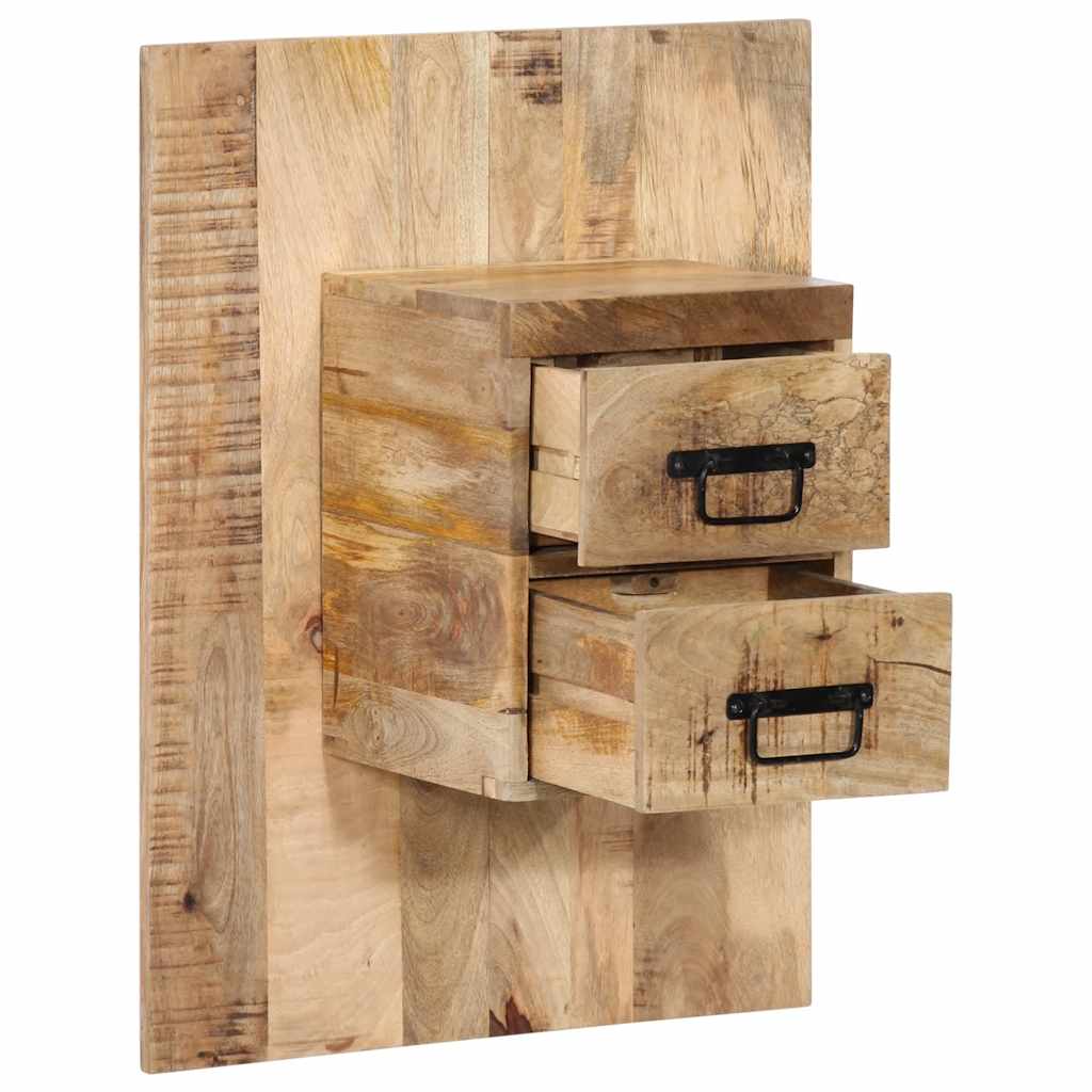 Table de Chevet Murale en Bois de Manguier Brut-La-Fabrique-Industrielle