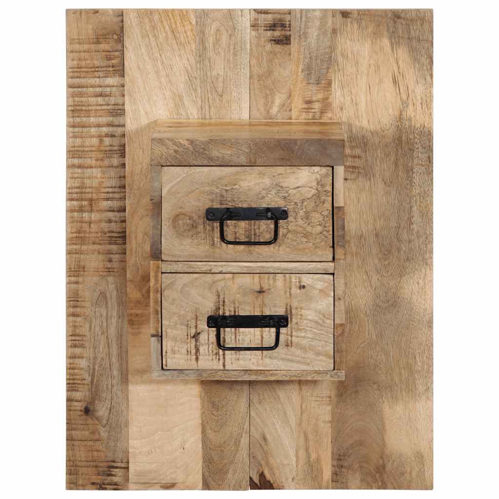 Table de Chevet Murale en Bois de Manguier Brut-La-Fabrique-Industrielle