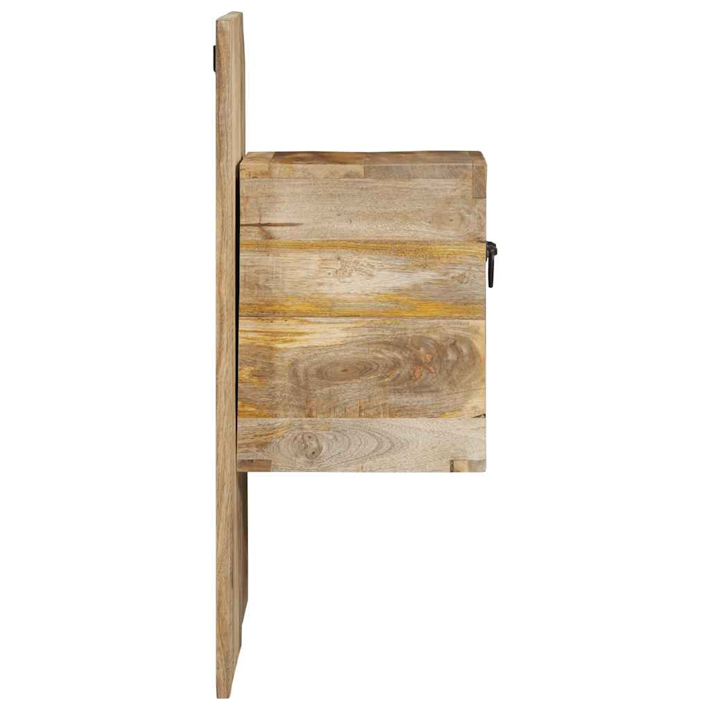 Table de Chevet Murale en Bois de Manguier Brut-La-Fabrique-Industrielle