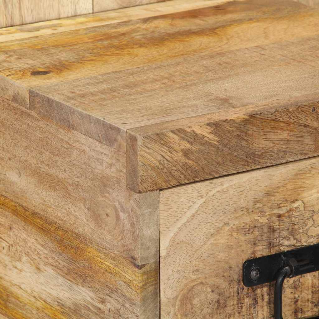 Table de Chevet Murale en Bois de Manguier Brut-La-Fabrique-Industrielle