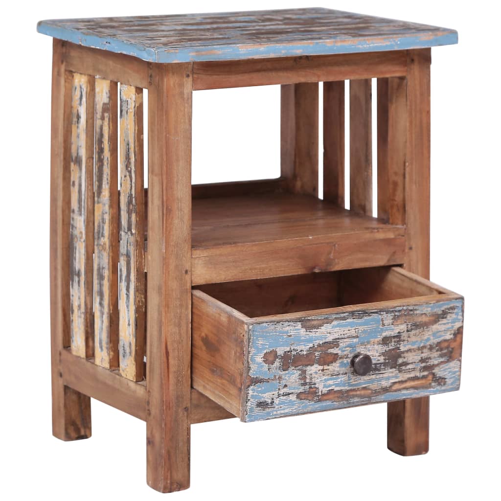 Table de Chevet en Bois d'Acajou Massif-La-Fabrique-Industrielle