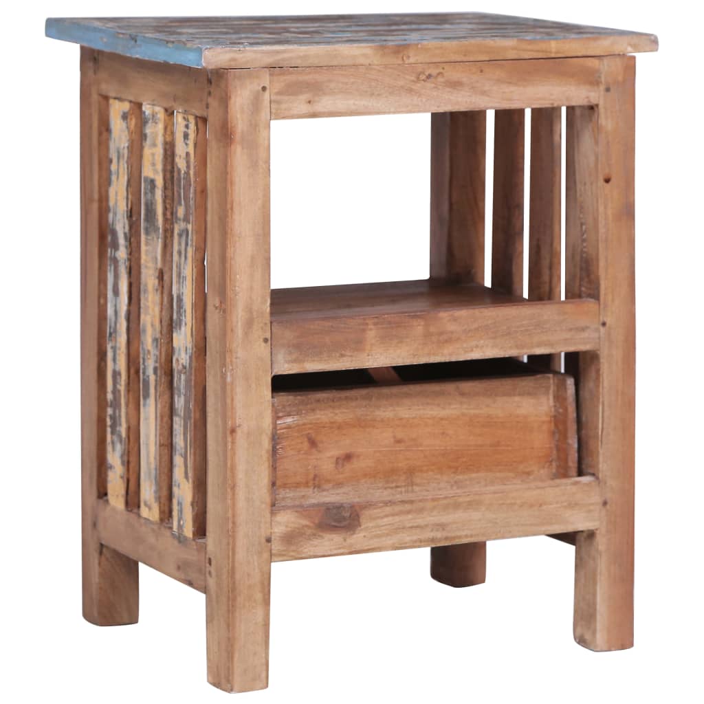 Table de Chevet en Bois d'Acajou Massif-La-Fabrique-Industrielle