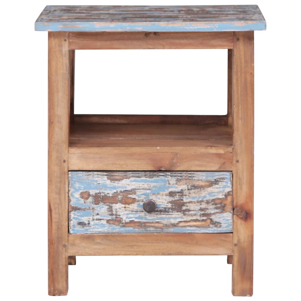Table de Chevet en Bois d'Acajou Massif-La-Fabrique-Industrielle