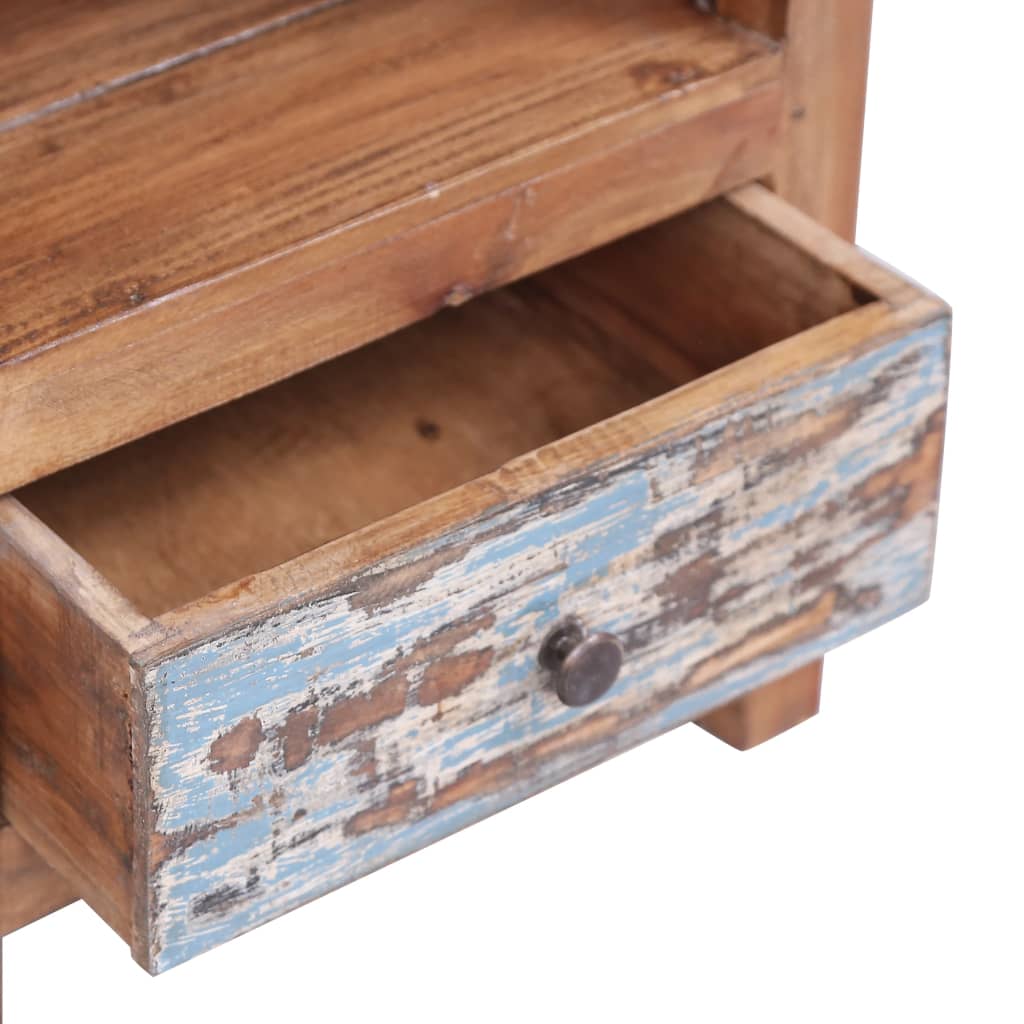 Table de Chevet en Bois d'Acajou Massif-La-Fabrique-Industrielle
