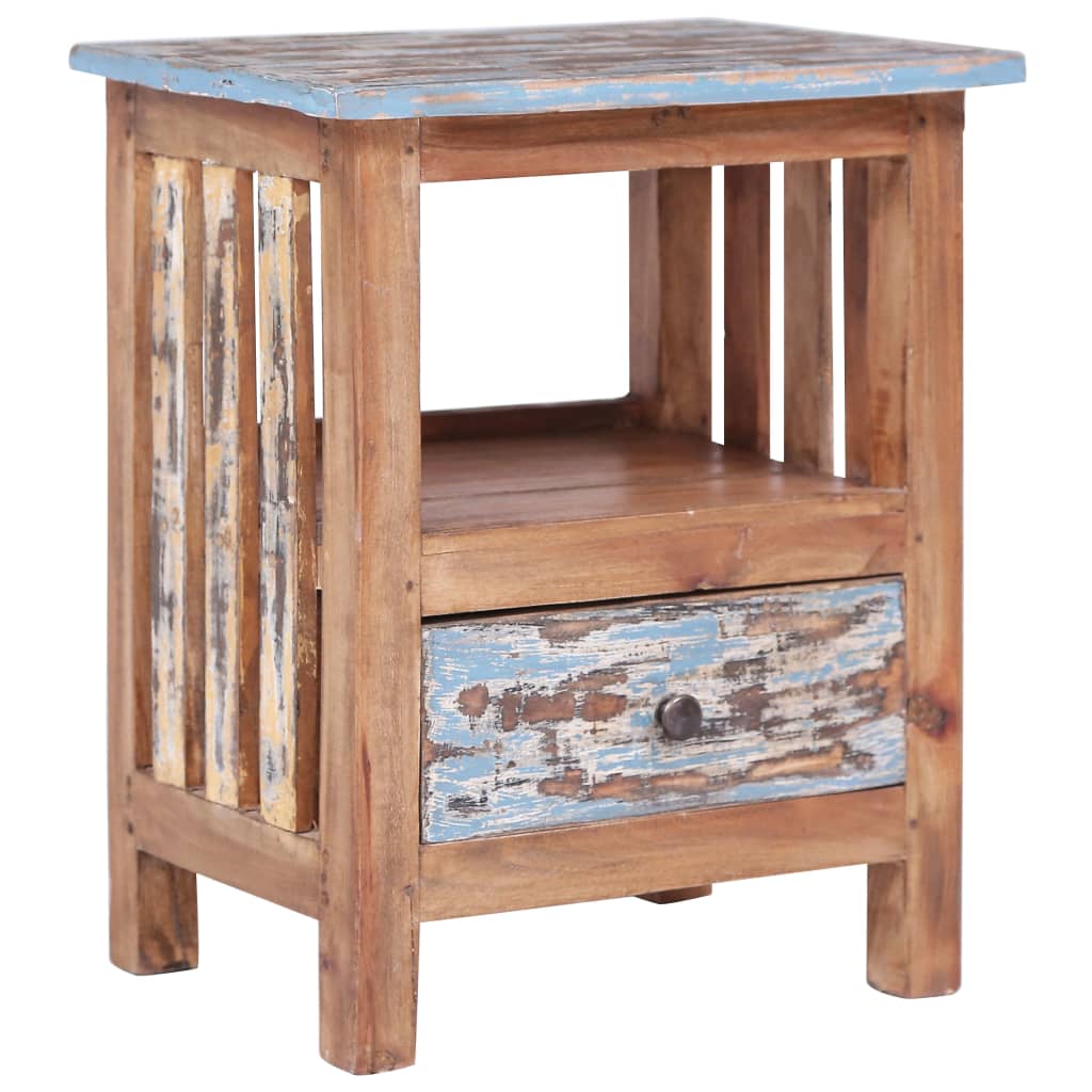 Table de Chevet en Bois d'Acajou Massif-La-Fabrique-Industrielle