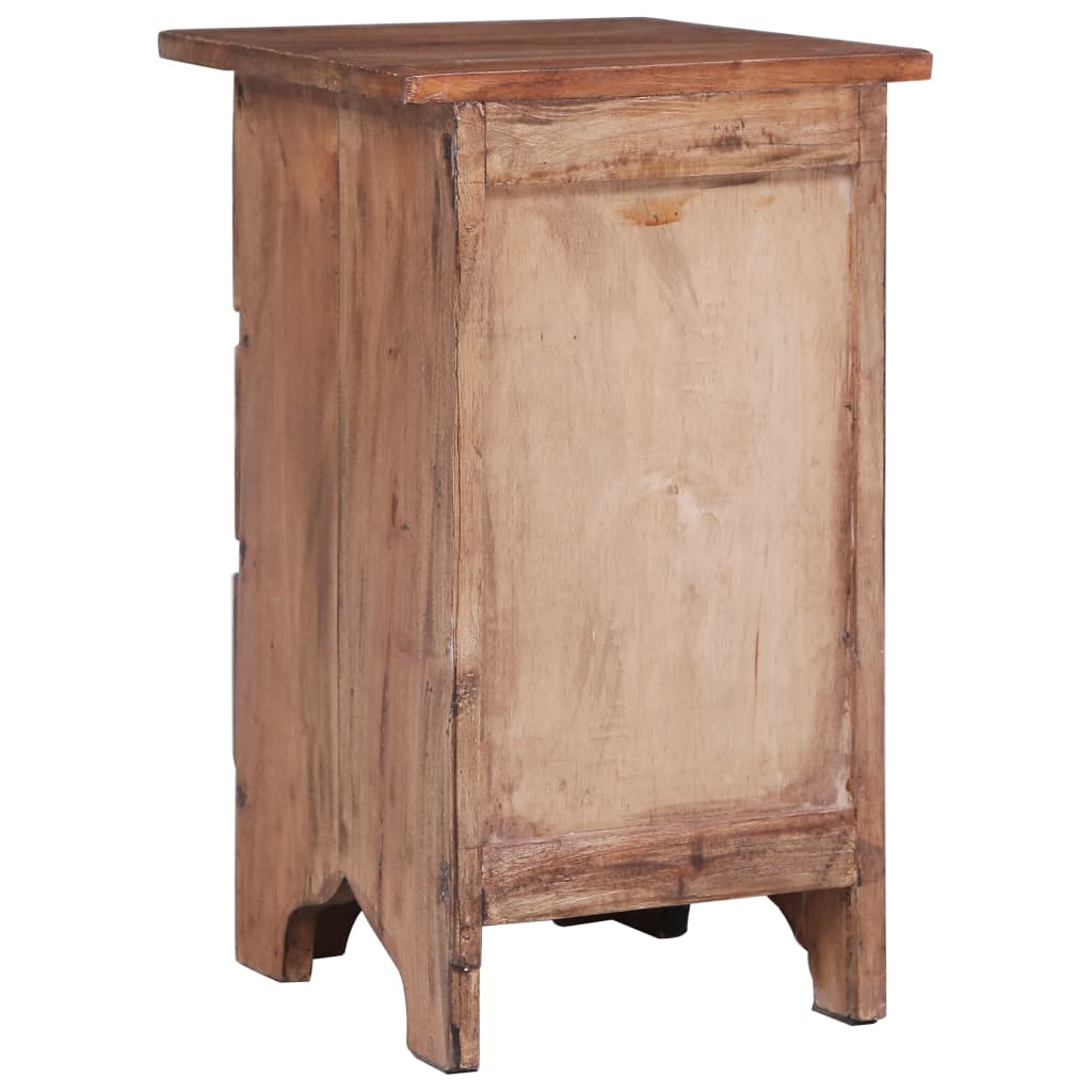 Table de Chevet en Bois d'Acajou avec Tiroirs-La-Fabrique-Industrielle