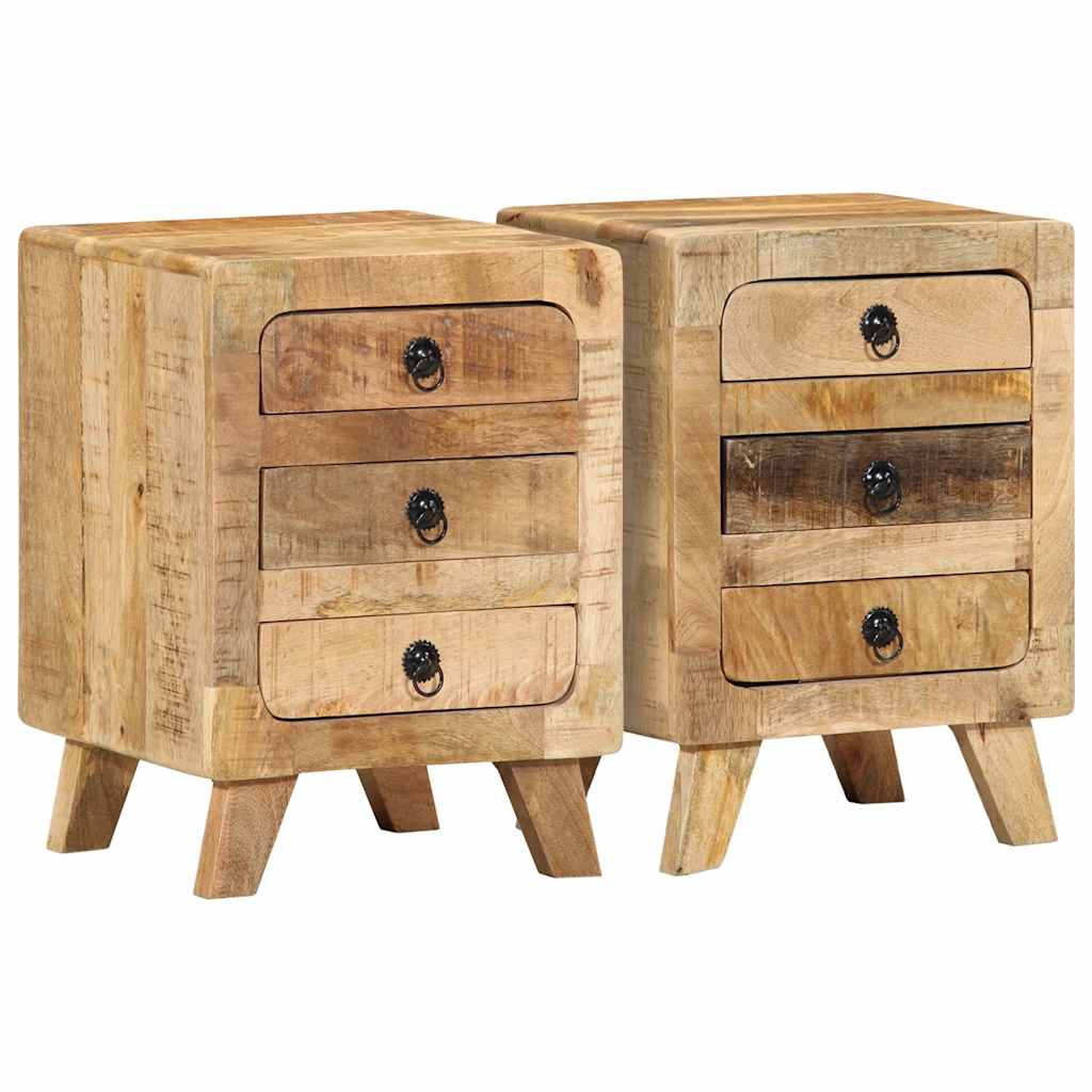 Table de Chevet en Bois de Manguier Industriel-Bois de manguier brut massif-2-La-Fabrique-Industrielle