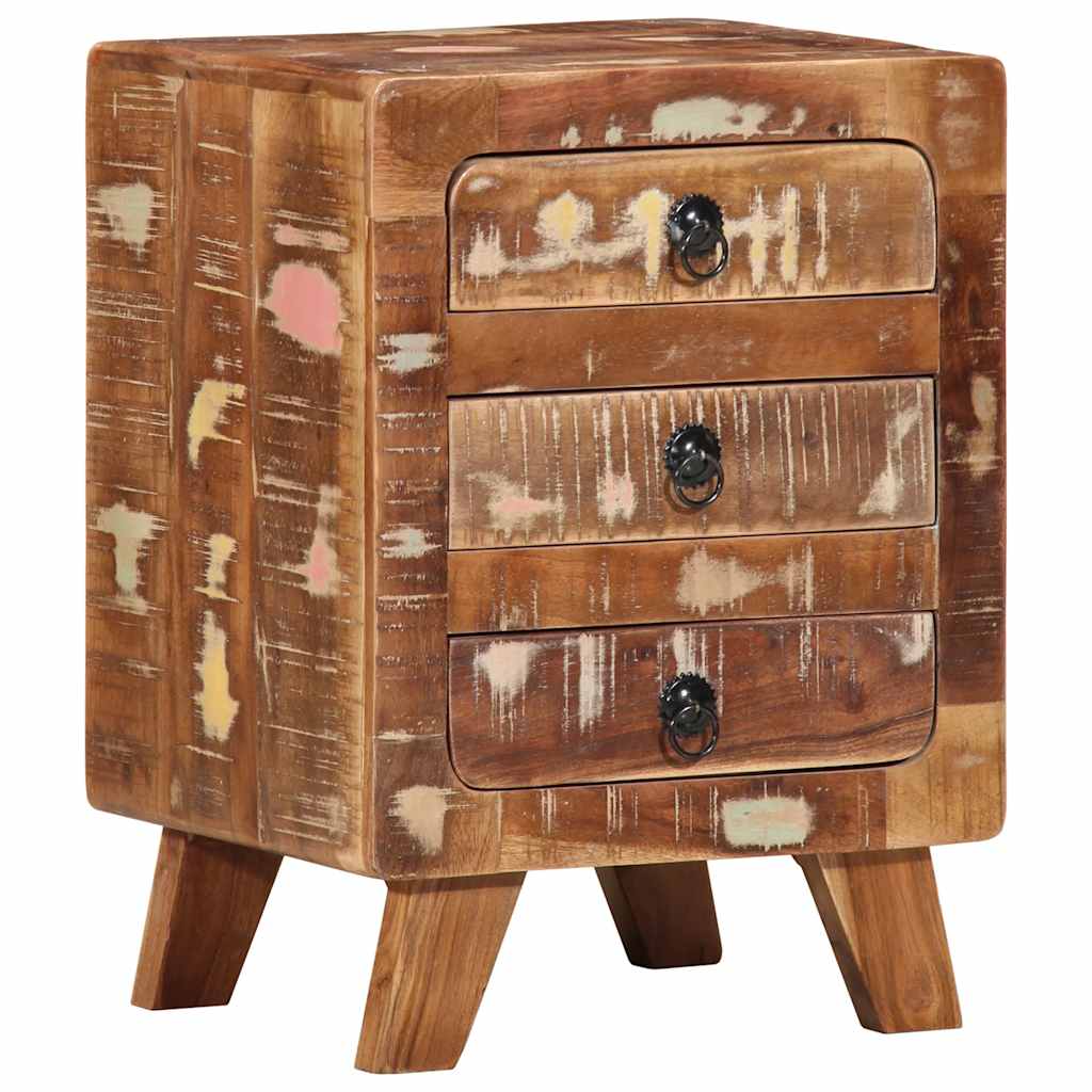 Table de Chevet en Bois de Manguier Industriel-bois de récupération massif-1-La-Fabrique-Industrielle