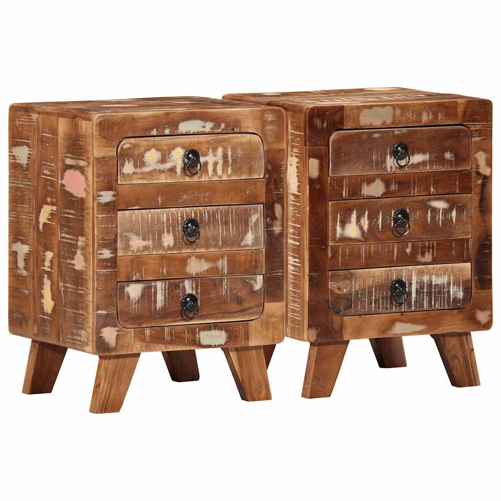 Table de Chevet en Bois de Manguier Industriel-bois de récupération massif-2-La-Fabrique-Industrielle
