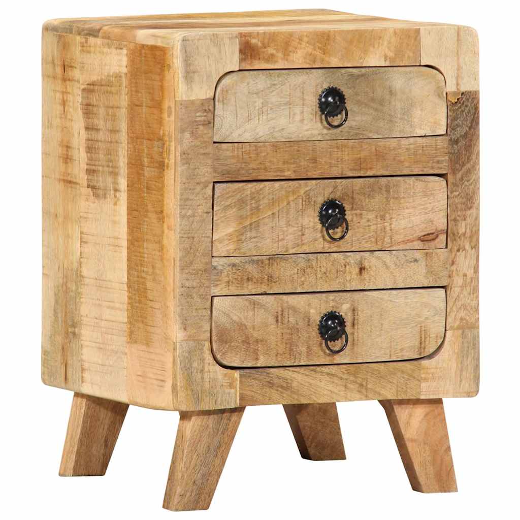 Table de Chevet en Bois de Manguier Industriel-La-Fabrique-Industrielle