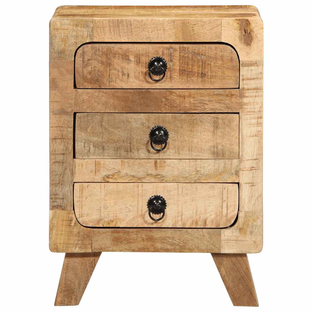 Table de Chevet en Bois de Manguier Industriel-La-Fabrique-Industrielle