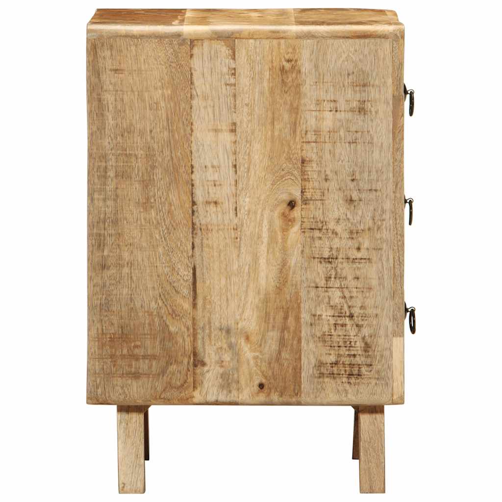 Table de Chevet en Bois de Manguier Industriel-La-Fabrique-Industrielle