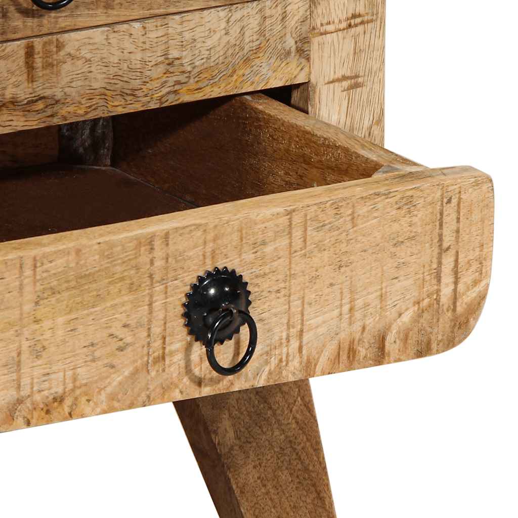 Table de Chevet en Bois de Manguier Industriel-La-Fabrique-Industrielle