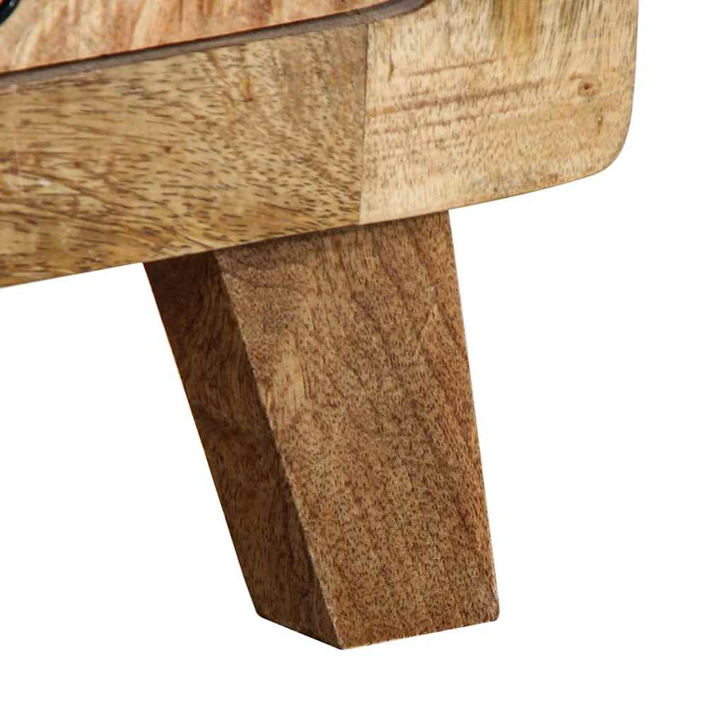 Table de Chevet en Bois de Manguier Industriel-La-Fabrique-Industrielle