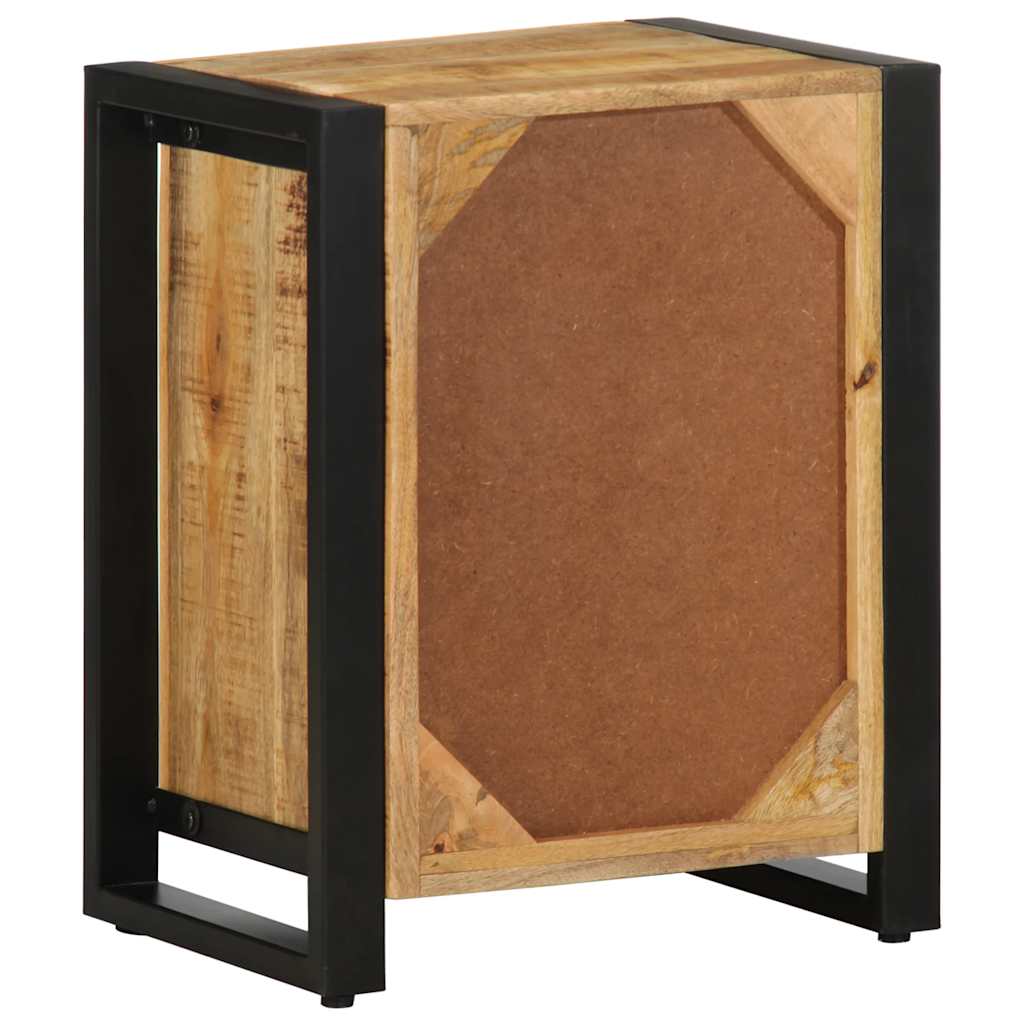 Table de Chevet en Bois et Métal Noir Indus-La-Fabrique-Industrielle