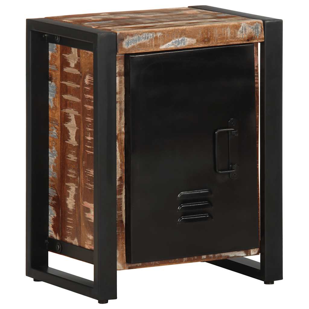 Table de Chevet en Bois et Métal Style Industriel-Multicolore-1-La-Fabrique-Industrielle