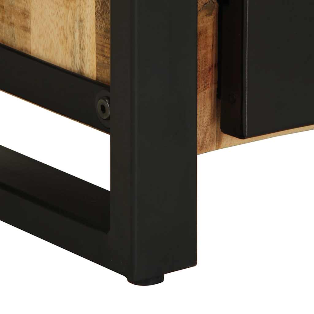 Table de Chevet en Bois et Métal Style Industriel-La-Fabrique-Industrielle