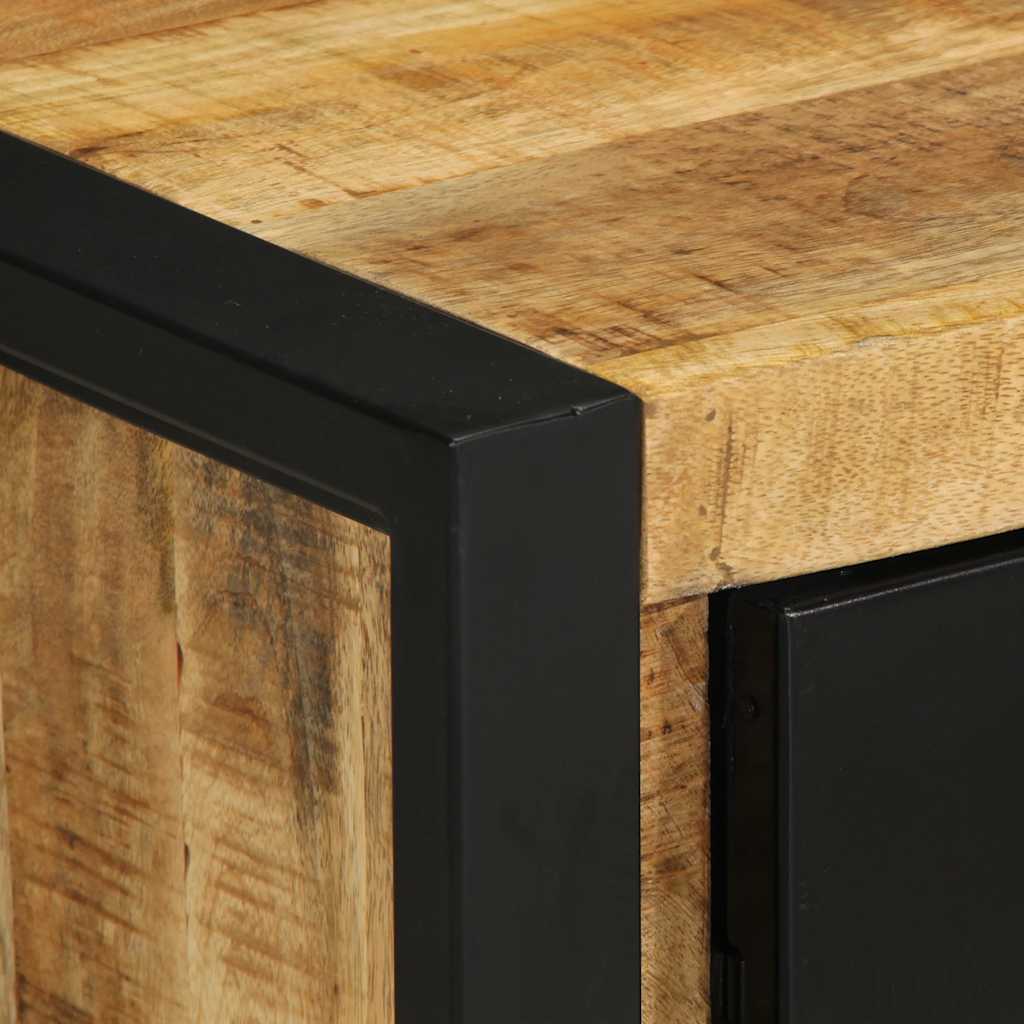 Table de Chevet en Bois et Métal Style Industriel-La-Fabrique-Industrielle